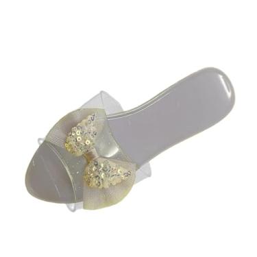 Imagem de harayaa Sandálias de gelatina para meninas, sapatos de princesa, calçados para se fantasiar, lembrancinhas de festa para crianças maiores, fantasias de, Roxo