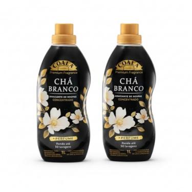 Imagem de Coala Laundry Amaciante Concentrado Chá Branco, 1L, Kit com 2 Unidades, Perfume Sofisticado, Fórmula Premium