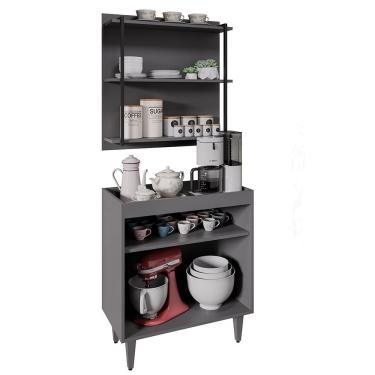 Imagem de Painel Organizador 3 Prateleiras Clara - Ssx Multicoisas Grafite