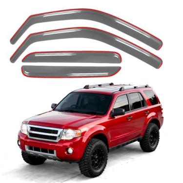 Imagem de Aurorasters Protetores de chuva de janela in-Channel para Ford Escape 2001-2012, defletores de janela para Mazda Tribute 2008-2012, Mercury Mainer 2005-2011, 4 peças