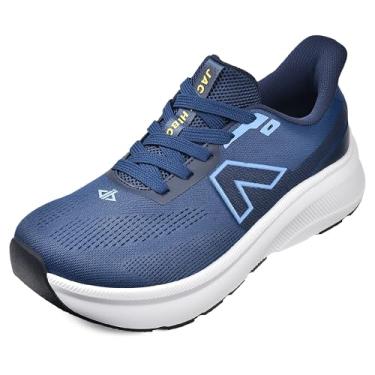 Imagem de JACKSHIBO Slip in Tênis masculino mãos livres, bico largo, sem cadarço, trilha, corrida, caminhada, tênis atlético, largura, suporte de arco, fascite plantar, sapatos ortopédicos com sola grossa zero