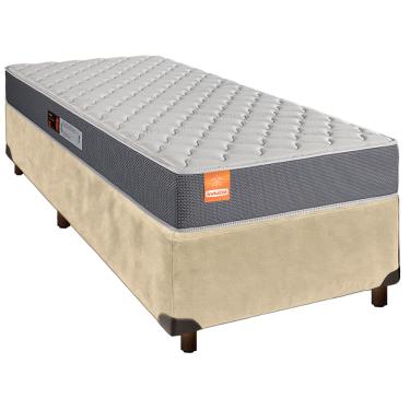 Imagem de Cama Box Perola Solteiro + Colchão D23 Pro Inducol
