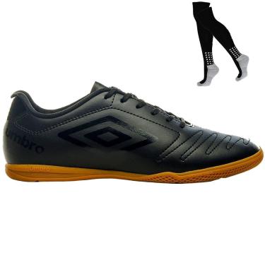 Imagem de Kit Chuteira Umbro Futsal Class e Meião-Masculino