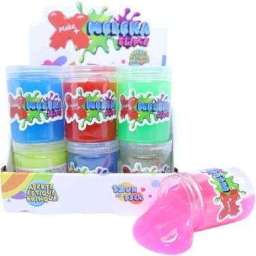 Imagem de Slime Meleka, Make+, 130 Gramas, Sortido, Display com 12