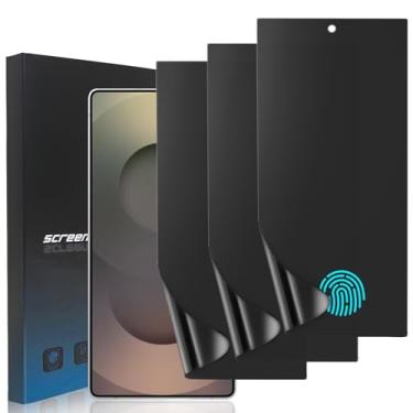 Imagem de zonyee Pacote com 3 protetores de tela de privacidade para Samsung Galaxy S25 Ultra 6,9 polegadas, película de hidrogel de TPU flexível antiespião fosco para Galaxy S25 Ultra [sem vidro