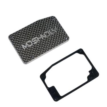 Imagem de Carbon Fiber Receiver Box Lid Kit for Arrma 6S 1/7 Limitless V2, 7mm Thick Waterproof Dust-Proof Receiver Box Cover with Rubber Gasket Seal Set ARA320599 Upgrades Replace Parts for RC Vehicle