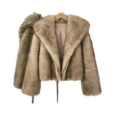 Imagem de Casaco Feminino De Alta Qualidade Em Pele Sintética, Jaqueta Ecológica