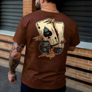 Imagem de Camiseta Masculina Baralho Camisa Manfinity Truco As Street Wear Estil