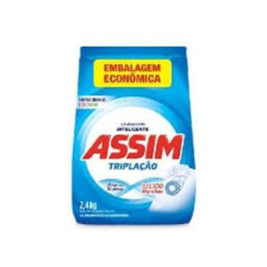 Imagem de Sabao em po assim triplacao 2,4 kg azul