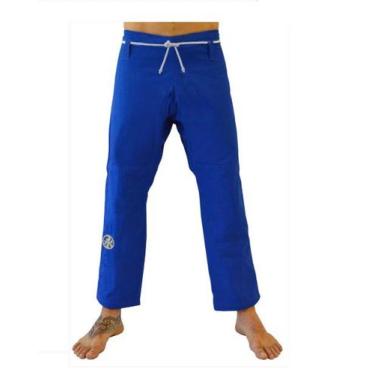 Imagem de Calça de Kimono Jiu Jitsu Sarja Adulto Azul - Keiko - Keiko , Azul, A4