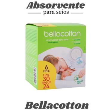 Imagem de Absorvente Antivazamento Para Seios com 30 unidades - Bellacotton - Cr