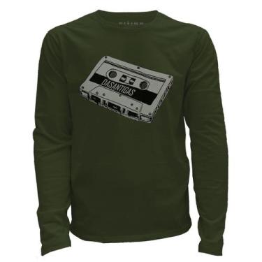Imagem de Camiseta manga longa - Fita K7. - DASANTIGAS, Green pea, Green pea, M
