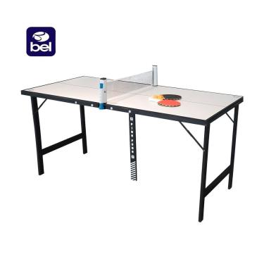 Imagem de Mini Mesa de Ping-Pong com Kit 1 Rede Retratil + 2 Raquetes + 3 Bolinhas - Bel-Unissex