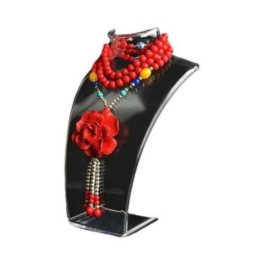 Imagem de Suporte Para Colar, Pingente E Brincos, Manequim De Plástico Para Expo