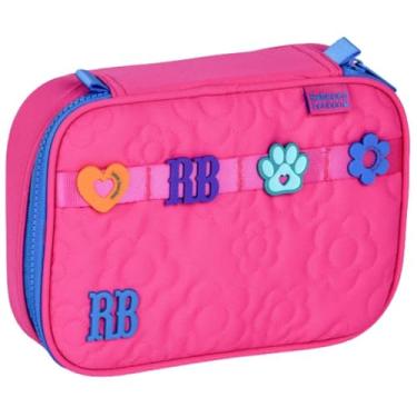 Imagem de Rebecca Bonbon Estojo Escolar 36 Canetas, com Divisórias e Elásticos Internos, Forro Reforçado, Fechamento em Zíper, Compartimento Espaçoso (Rosa)