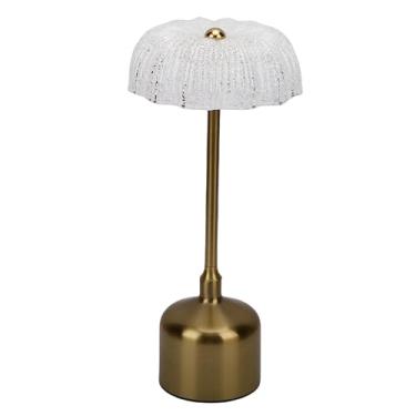 Imagem de Asixxsix Luminária Noturna LED Retrô Nórdica, Bateria de 3000mAh Luminária Recarregável com Cabo de Carregamento USB LED Portátil Materiais: Ferro e Acrílico