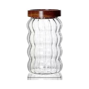 Imagem de Pote De Armazenamento De Alimentos Em Vidro Borossilicato Com Tampa De