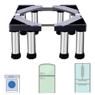 Imagem de Lavadora Pedestal 28 Larga Universal Fit 362.9 kg Capacidade Geladeira Suporte Lavadora e Secadora Pedestal Carrinho de Rolo Móvel com Rodas para Eletrodomésticos Suporte de Geladeira Base de Suporte