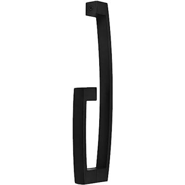 Imagem de Puxador de porta de vidro de banheiro preto de aço inoxidável pode girar 90 ° - comprimento 415 / 455 mm-455 mm