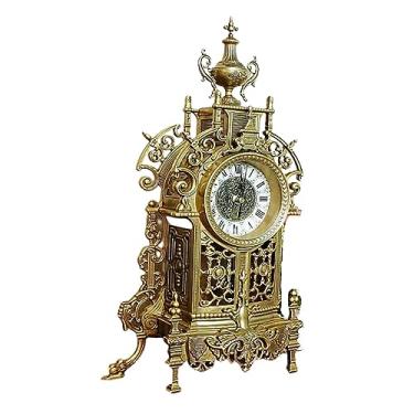 Imagem de Relógio de mesa, mesa de decoração de sala de estar, alimentada por bateria, quarto, decoração criativa para casa, estante de livros, quartzo silencioso sem tique-taque