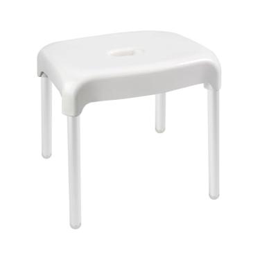 Imagem de Umimile Cadeira de chuveiro para chuveiro interno - altura fixa, assento de banho resistente de 150 kg - Banco de chuveiro de segurança antiderrapante para idosos e deficientes, montagem sem