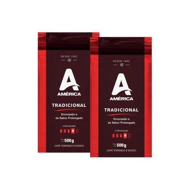 Imagem de Café Torrado e Moído Vácuo Tradicional - 2 Pacotes de 500g