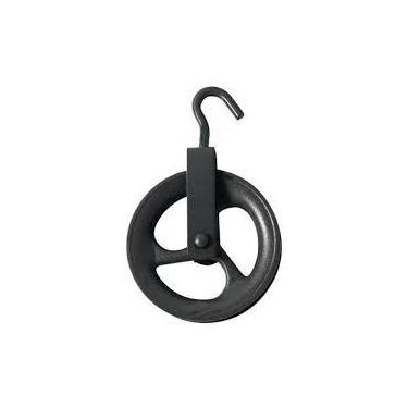 Imagem de Roldana de ferro c/gancho 12cm - BELENUS