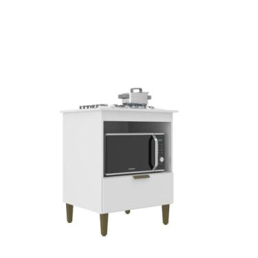 Imagem de Balcão para Cooktop 4 Bocas com 1 Porta Basculante e Espaço para Forno