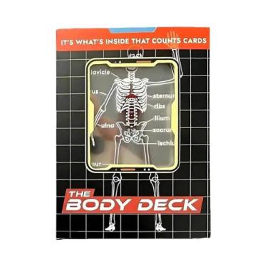 Imagem de Cartas De Baralho Educacionais De Plástico Com Esqueleto Humano: Brinq