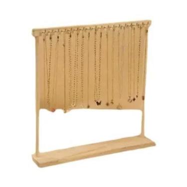 Imagem de Expositor De Joias Em Madeira: Suporte Para Colares, Brincos E Pulseir