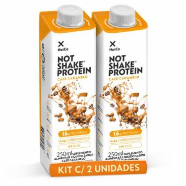 Imagem de Kit 2 Suplemento NOT SHAKE Protein Café Caramelo 250ml - NotCo
