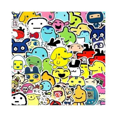 Imagem de Adesivos De Vinil Impermeáveis Tamagotchi Em Estilo Cartoon, 50 Peças 