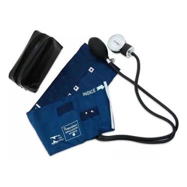 Imagem de Esfigmomanômetro Aneróide Adulto Premium Azul Braço 18-35 cm - Congrat