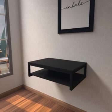 Imagem de Aparador Industrial Preto Moderno Cantinho Café Escritorio Simples Sal