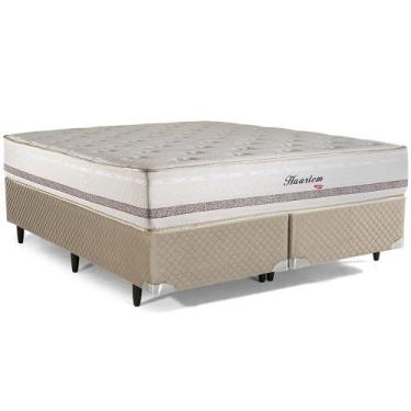 Imagem de Cama Box Herval King Haarlem, 69x193x203 cm, Molas Ensacadas