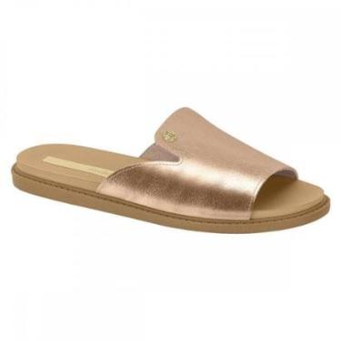 Imagem de Chinelo Moleca 5443.202.14710 Slide Metalizado Feminino-Feminino