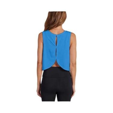 Imagem de Camiseta De Yoga Feminina De Secagem Rápida Com Costas Cruzadas, Top R