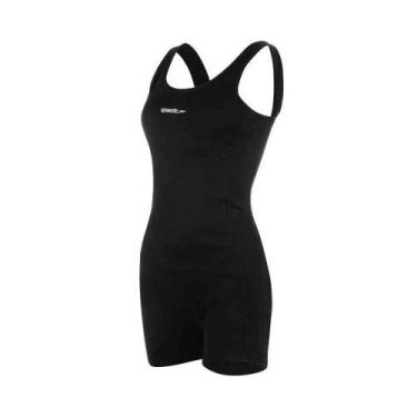 Imagem de Macaquinho Speedo Basic 177953 - Preto, Preto, Branco, GG