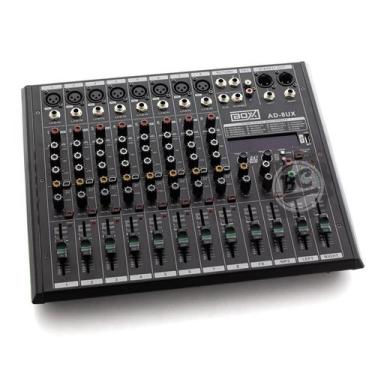 Imagem de Mixer BOXX AD-8UX Mesa de Som 8 Canais para Lives e Gravações Interfac