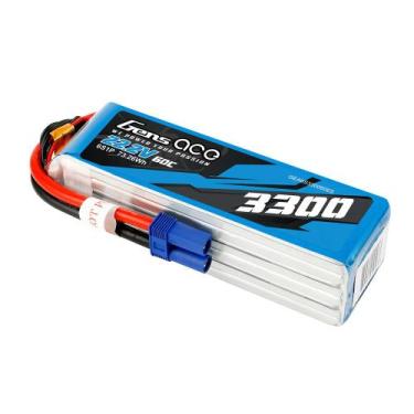 Imagem de Gens ace 22.2v 3300mah 60c 6s lipo ec5 plug