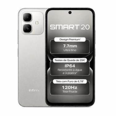 Imagem de Smartphone Infinix Smart 20 128GB 4GB RAM Dual SIM NFC 4G Tela 6,78 12