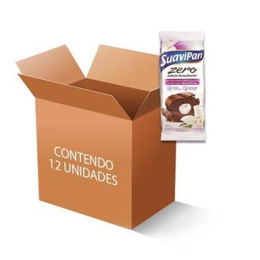 Imagem de Bolinho de Chocolate Recheado Com Baunilha Zero Açúcar Suavipan - 12 U