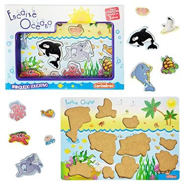 Imagem de Encaixe Oceano - Carimbras - Brinquedo Educativo de Atividade