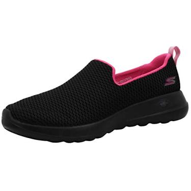 Imagem de Skechers Women's Performance Go Walk Joy Shoe, Black/Hot Pink, 7.5 M US