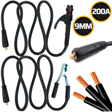 Imagem de Par De Cabos Para Máquina De Solda Positivo E Negativo