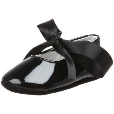 Imagem de Ralph Lauren Layette Sola macia Briley para bebês e meninas (infantil), Patente preta, 17