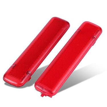 Imagem de Painel de acabamento de porta, refletor de acabamento de porta traseira, 1 par de painel de acabamento de porta traseira refletor esquerdo e direito para 15183155 15183156