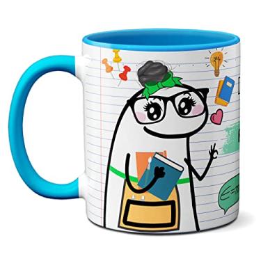 Imagem de Caneca Professora Física Vai Cair Tudo Na Prova Meme Flork (Azul)