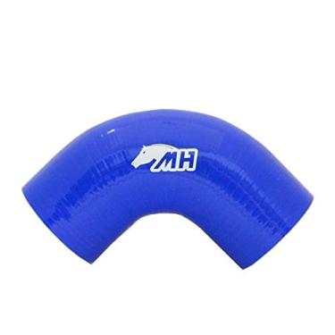 Imagem de Mangote em Silicone Curva 90º graus 3" polegadas (76mm) x 125mm- Azul