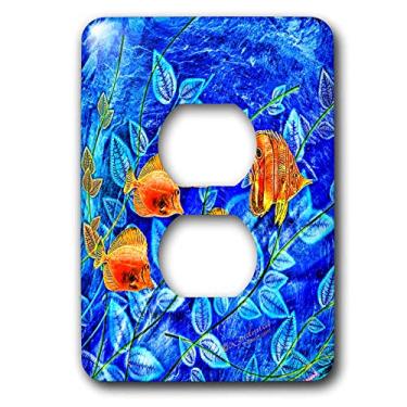 Imagem de 3dRose Tampa de tomada com 2 plugues de peixe tropical lsp_4473_6